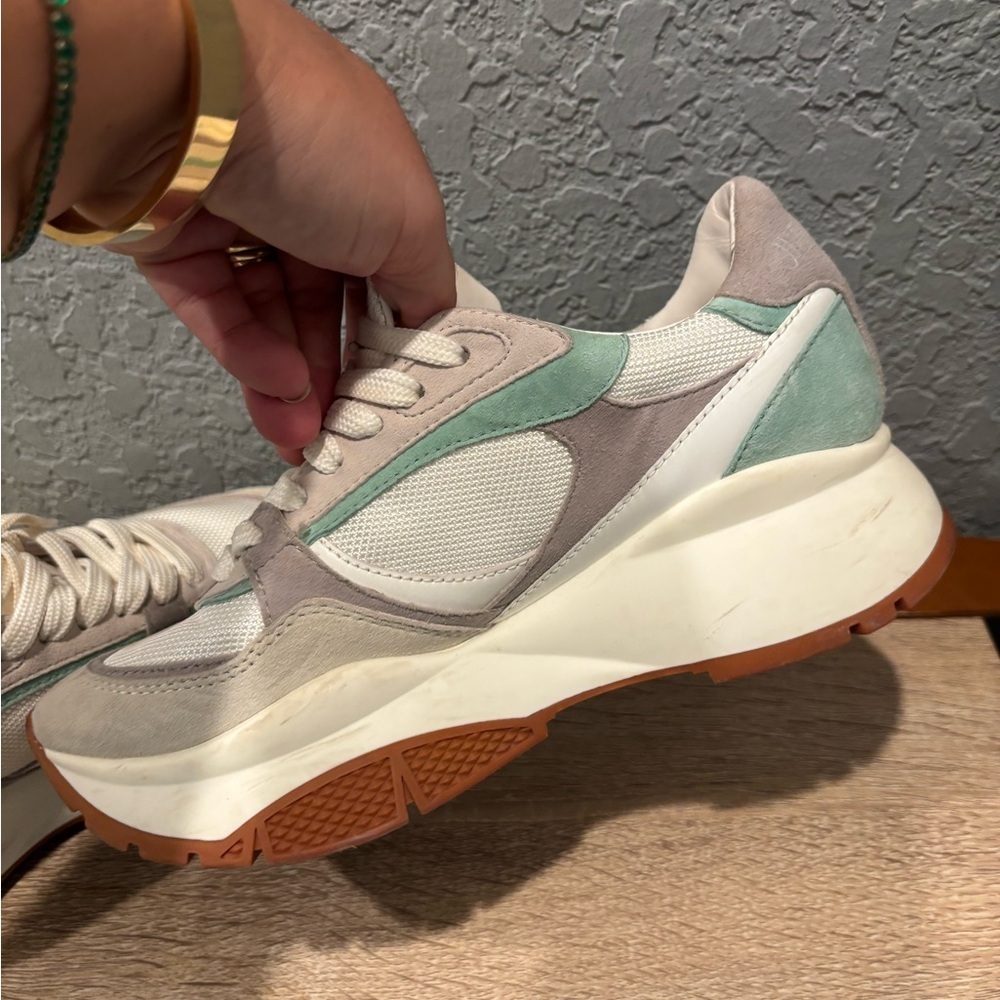 AUTHENTIC JIMMY CHOO Landon Low Top Sneakers Women's 36.5 - Picture 3 of 8